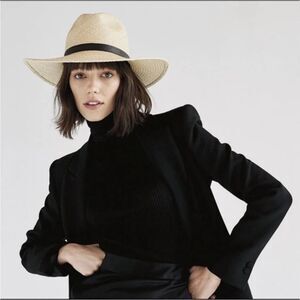 Janessa Leone Gloria Hat Creme Straw Beige Natural
